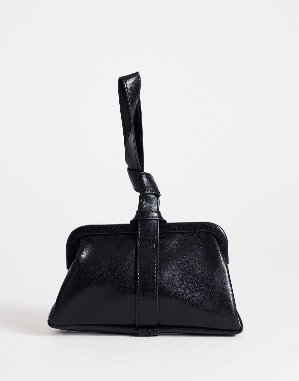 Topshop Jade mini loop grab bag in black