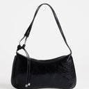 Topshop Jaye small shoulder bag in black