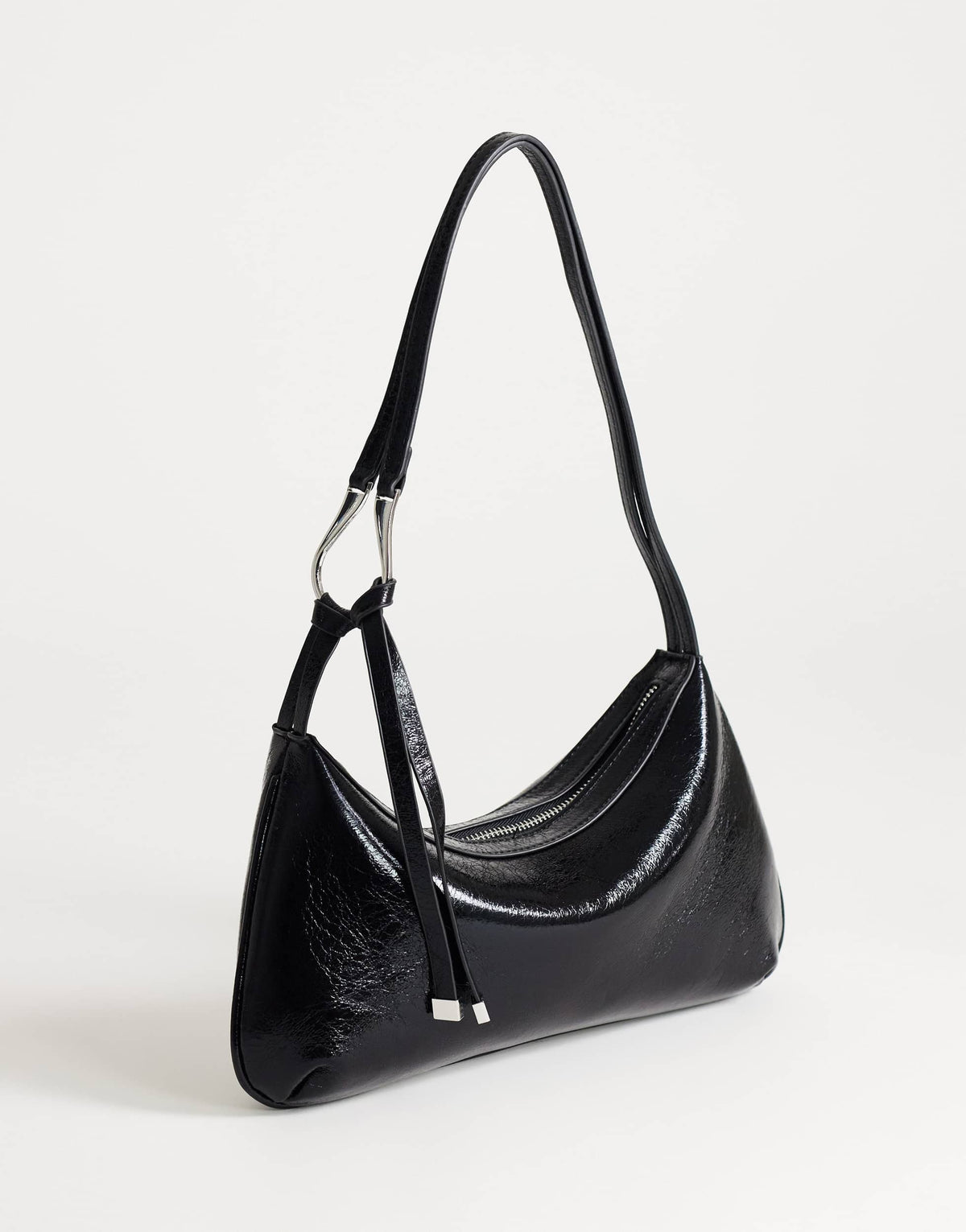 Topshop Jaye small shoulder bag in black