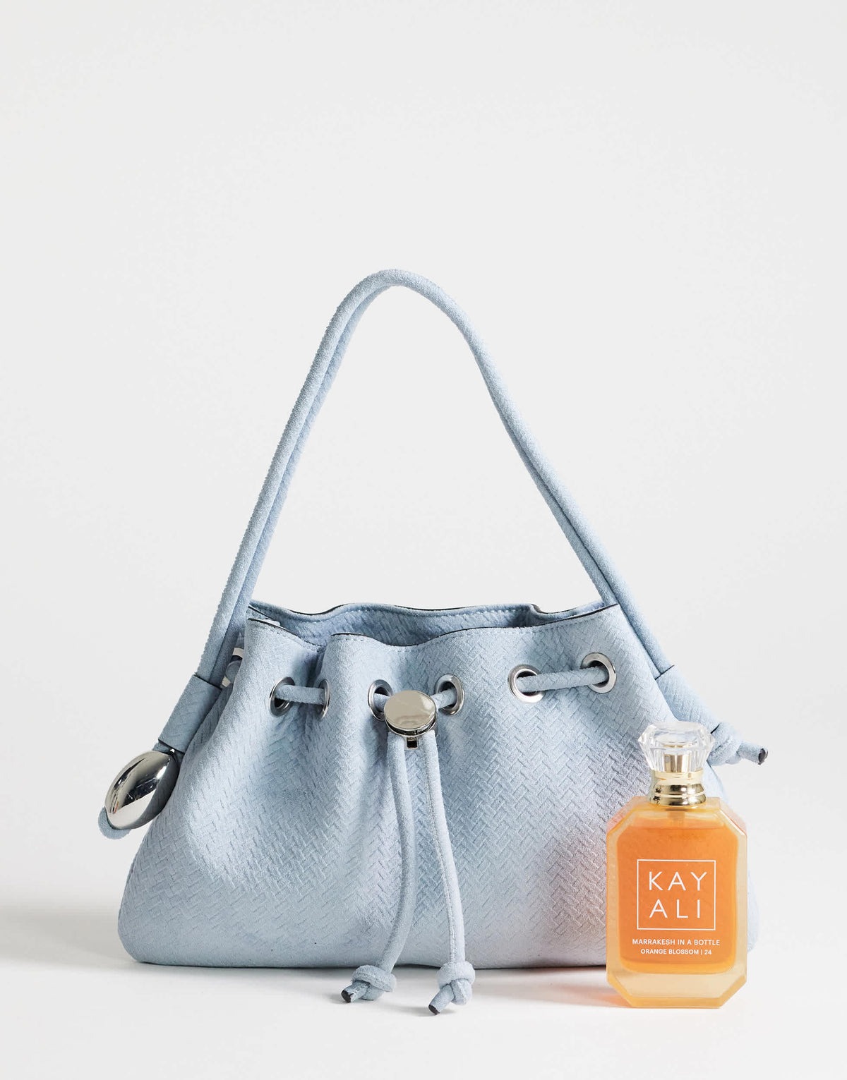 Topshop Jessie medium hardware grab in blue weave