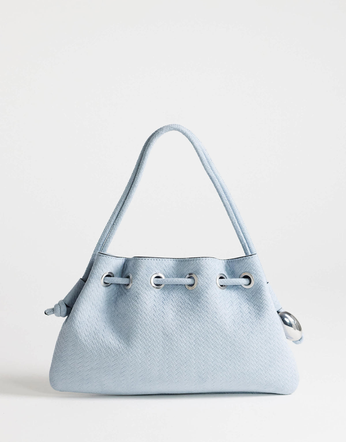 Topshop Jessie medium hardware grab in blue weave