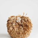 Topshop Milo medium straw fringe grab bag in natural