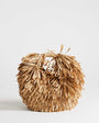 Topshop Milo medium straw fringe grab bag in natural