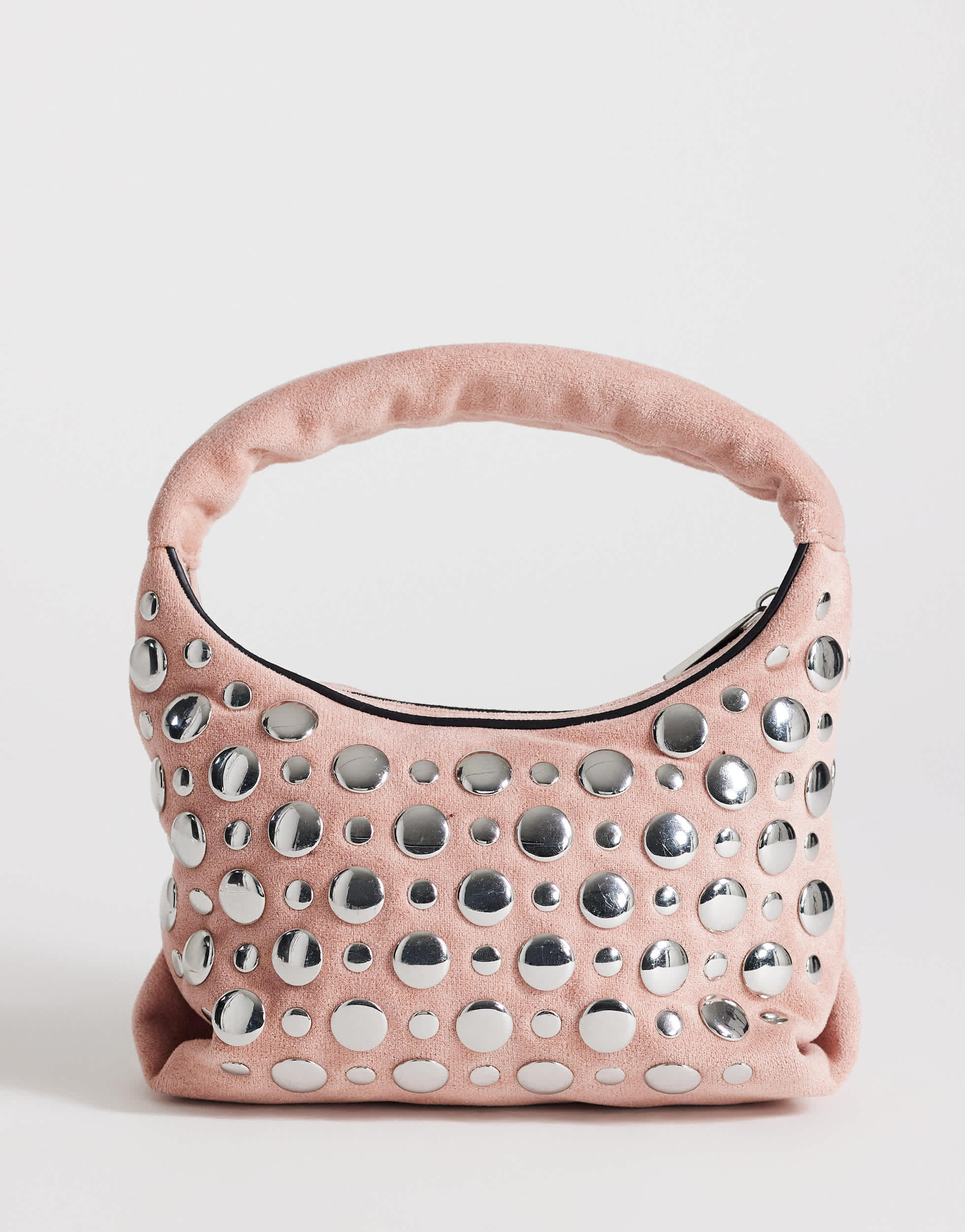 Topshop Juno small studded grab bad in pink