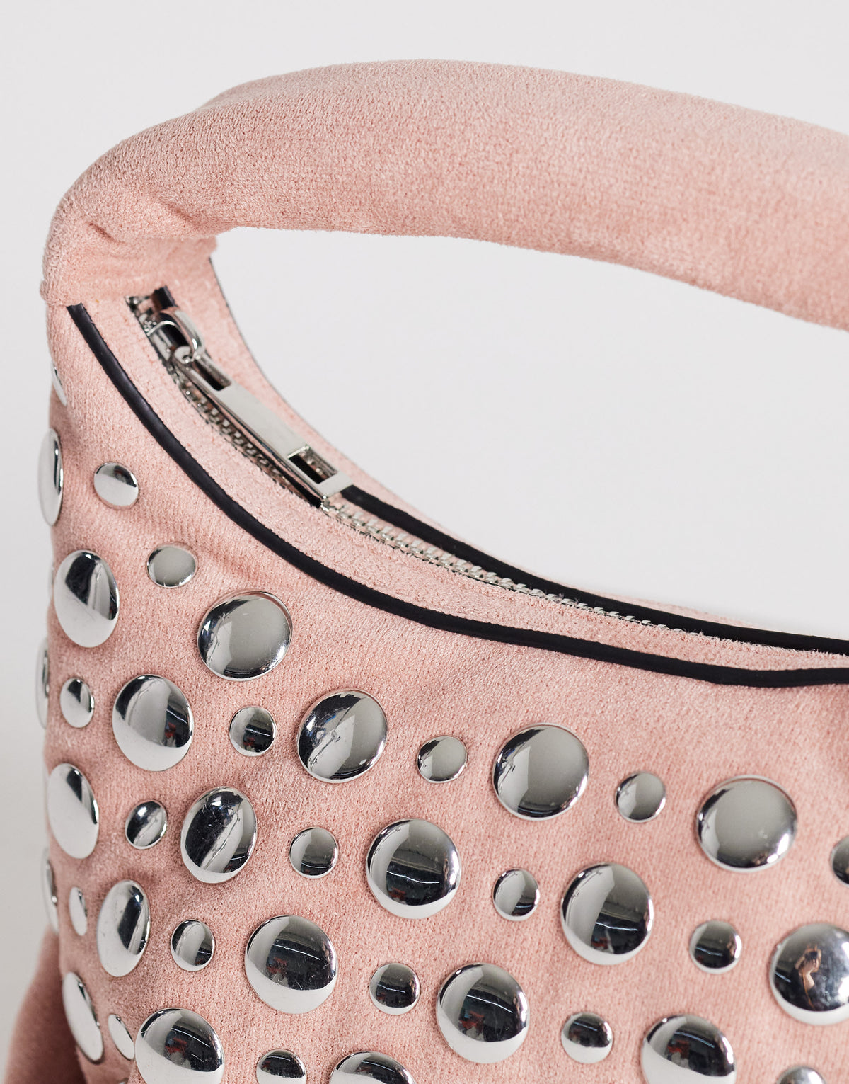 Topshop Juno small studded grab bad in pink