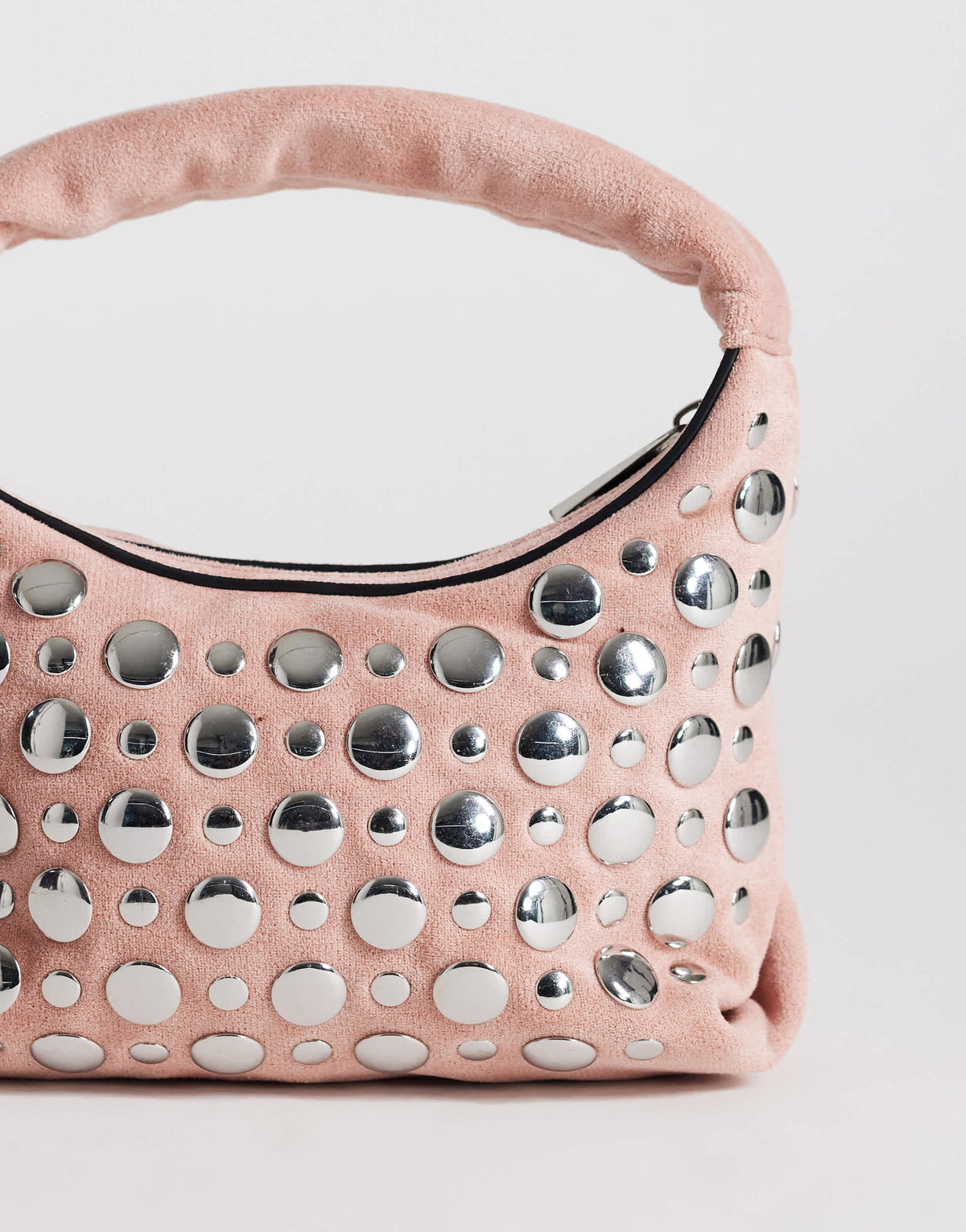 Topshop Juno small studded grab bad in pink