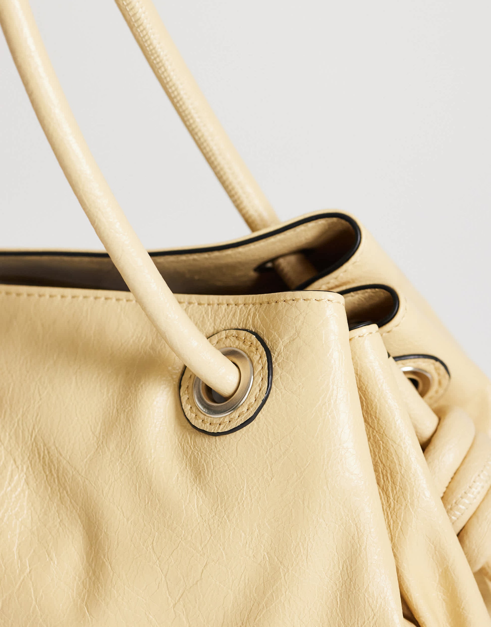 Topshop Maddie large shoulder bag in buttermilk