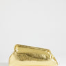 Topshop Anna angular clutch bag in gold