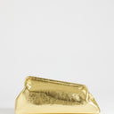 Topshop Anna medium angular clutch bag in gold