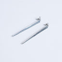 Topshop Cora asymmetric drop stud earring in silver tone