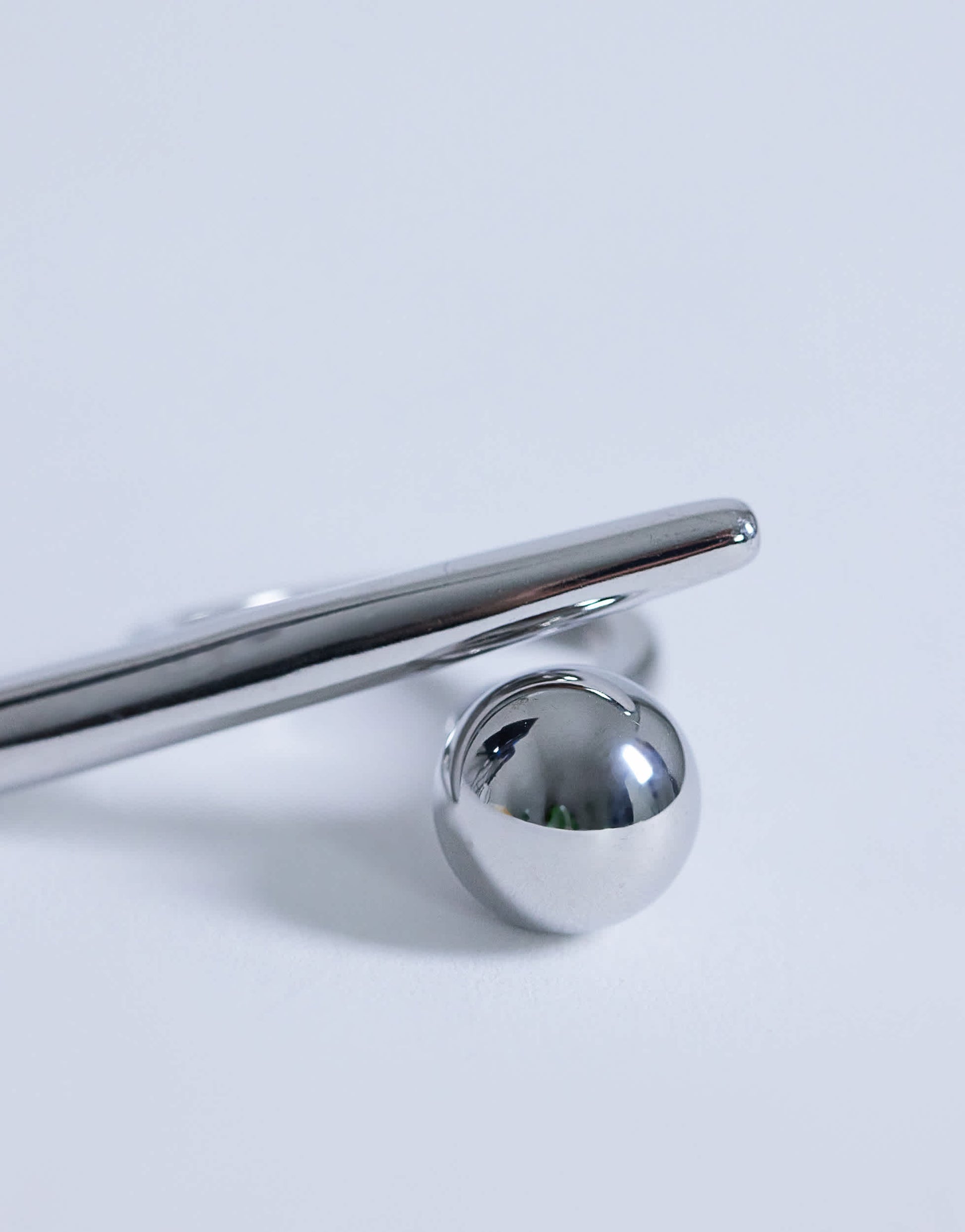 Topshop Ramona waterproof abstract ring in stainless silver