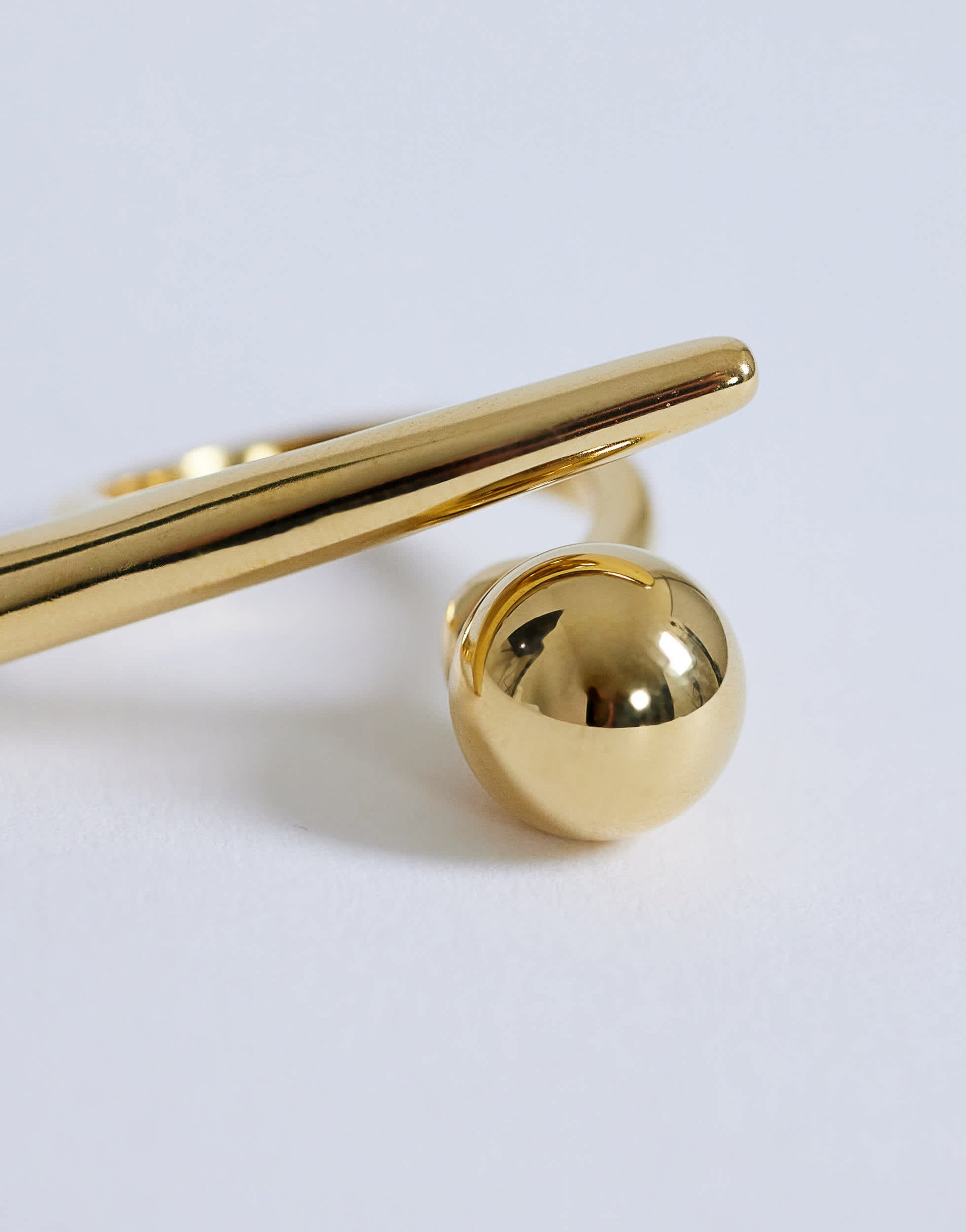 Topshop Ramona waterproof abstract ring in stainless gold