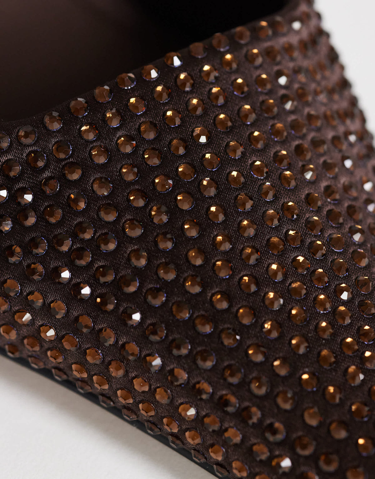 Topshop Avery embellished mule mid court in chocolate