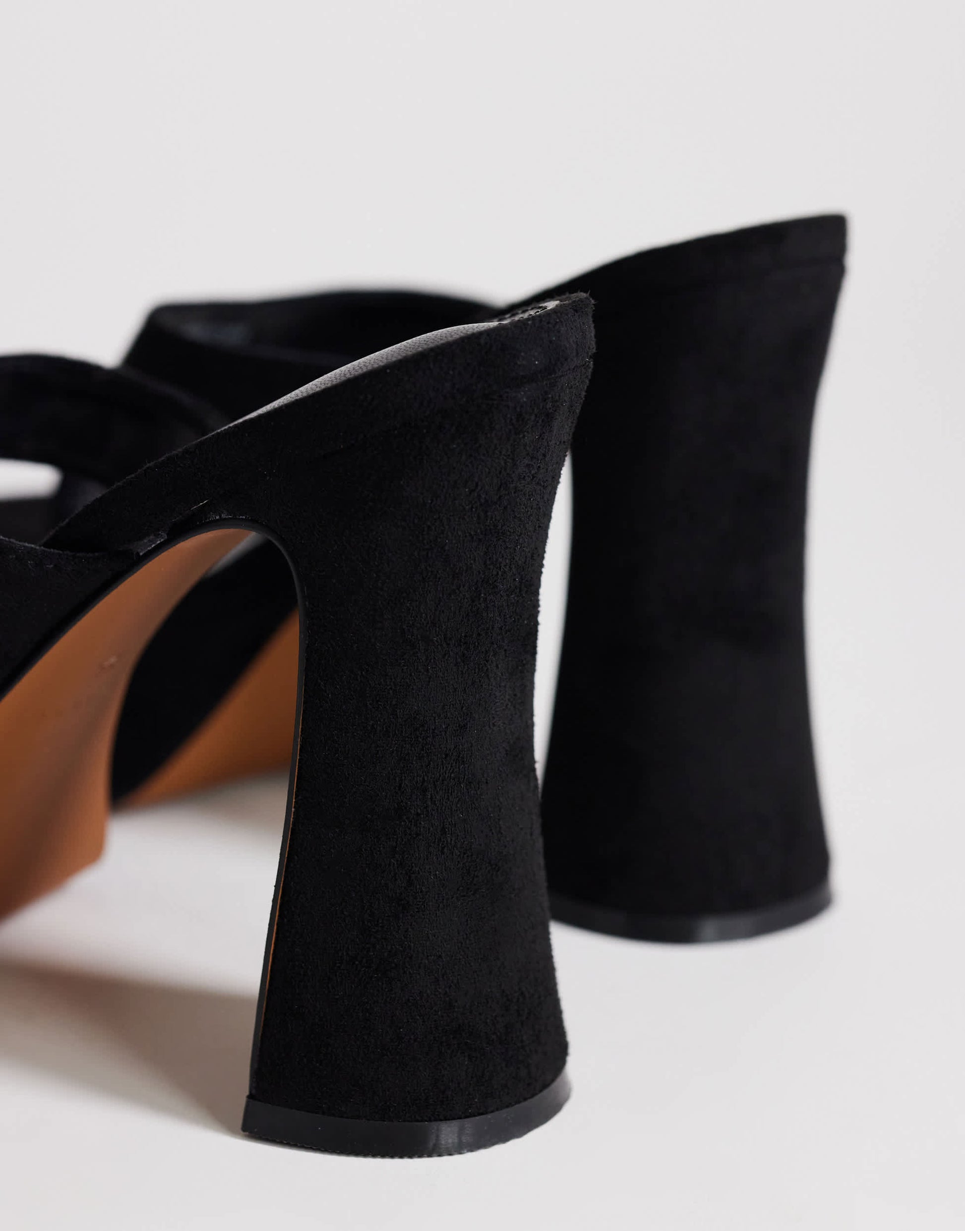 Topshop Nima platform high heeled toe thong sandal in black