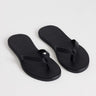 Topshop Sky real leather toe thong sandal in black