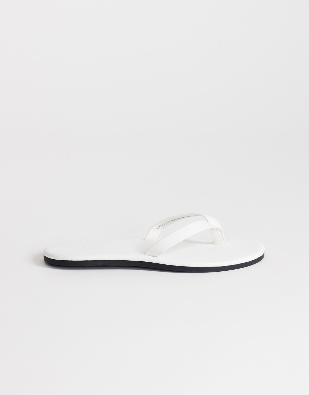 Topshop Sky real leather toe thong sandal in white