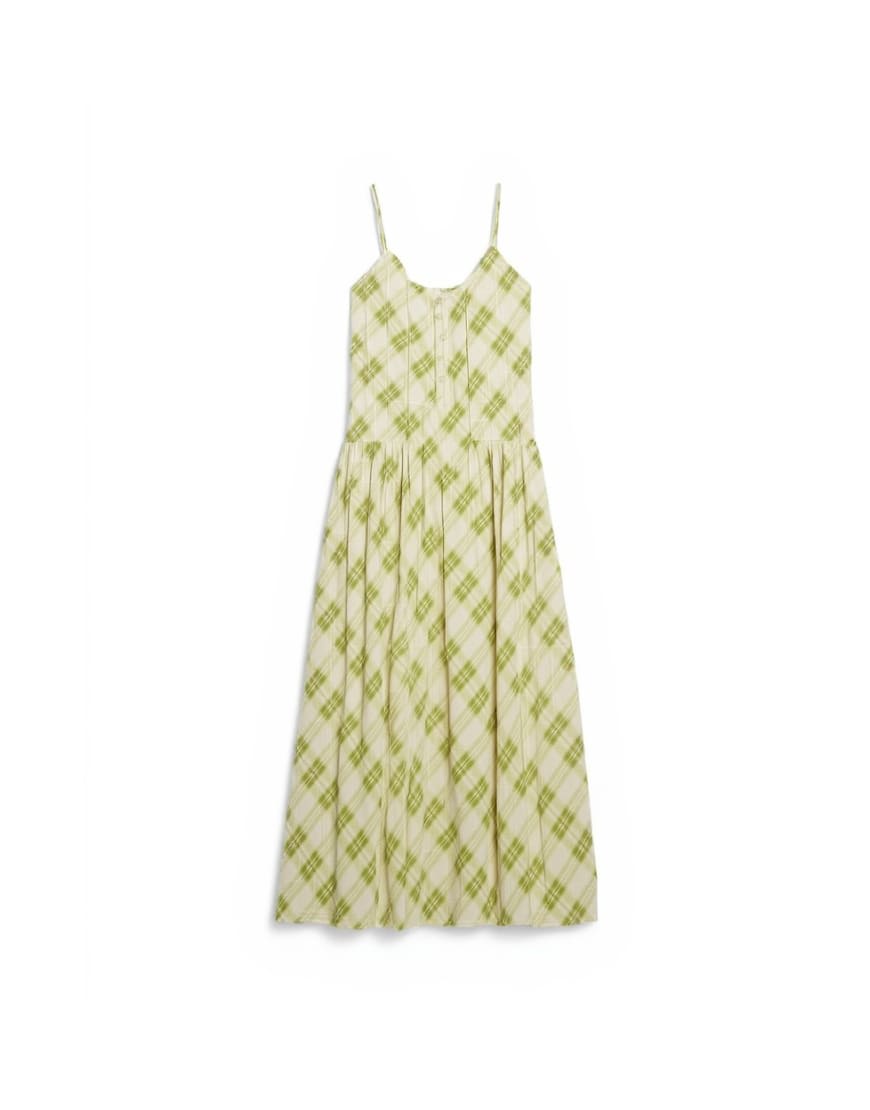 Topshop chuck on maxi sundress in check