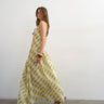 Topshop chuck on maxi sundress in check