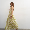 Topshop chuck on maxi sundress in check
