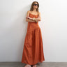 Topshop chuck on maxi sundress in orange
