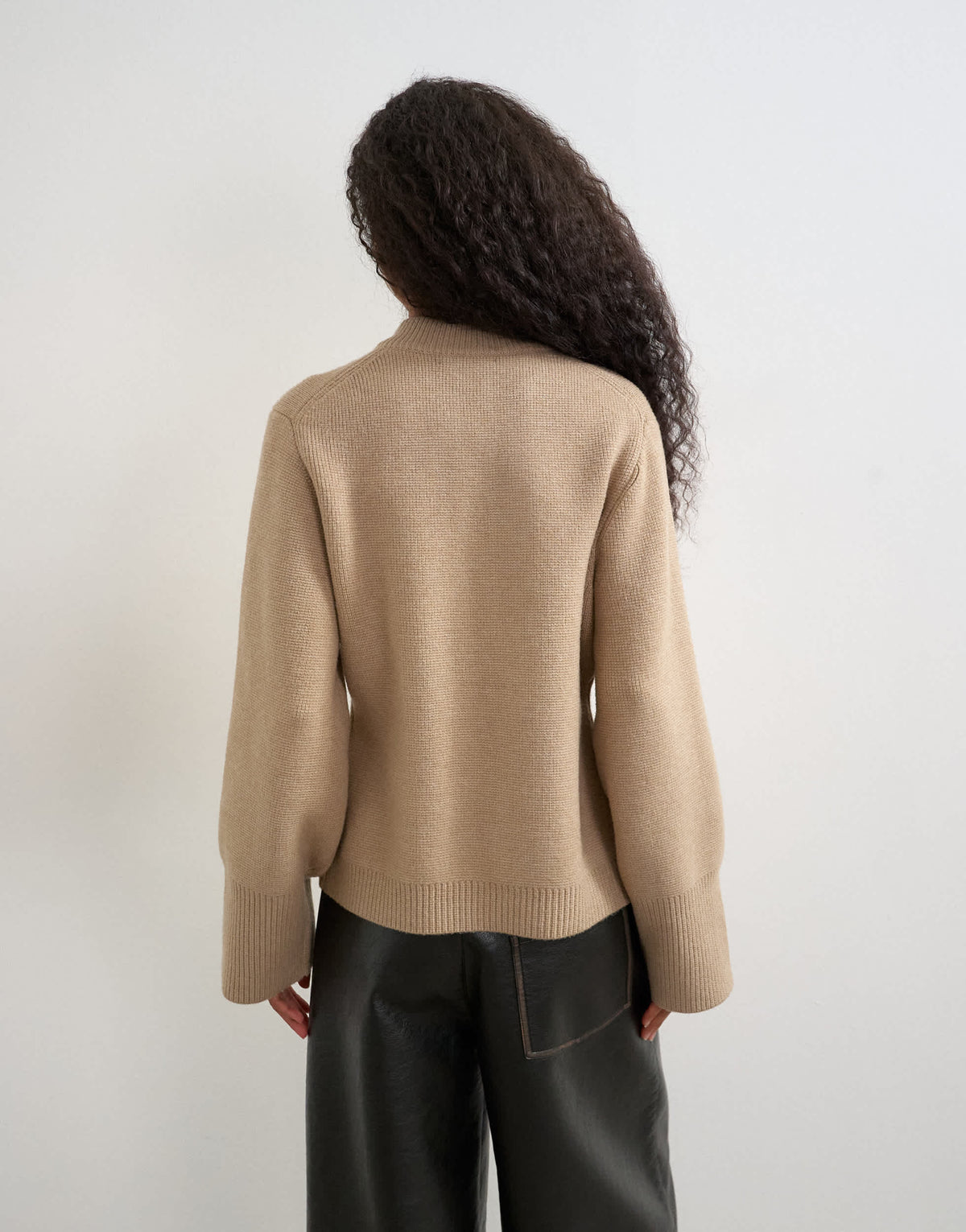 Topshop knitted pocket front cardigan in oat