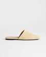 Topshop Cressida premium real suede square toe mule in camel