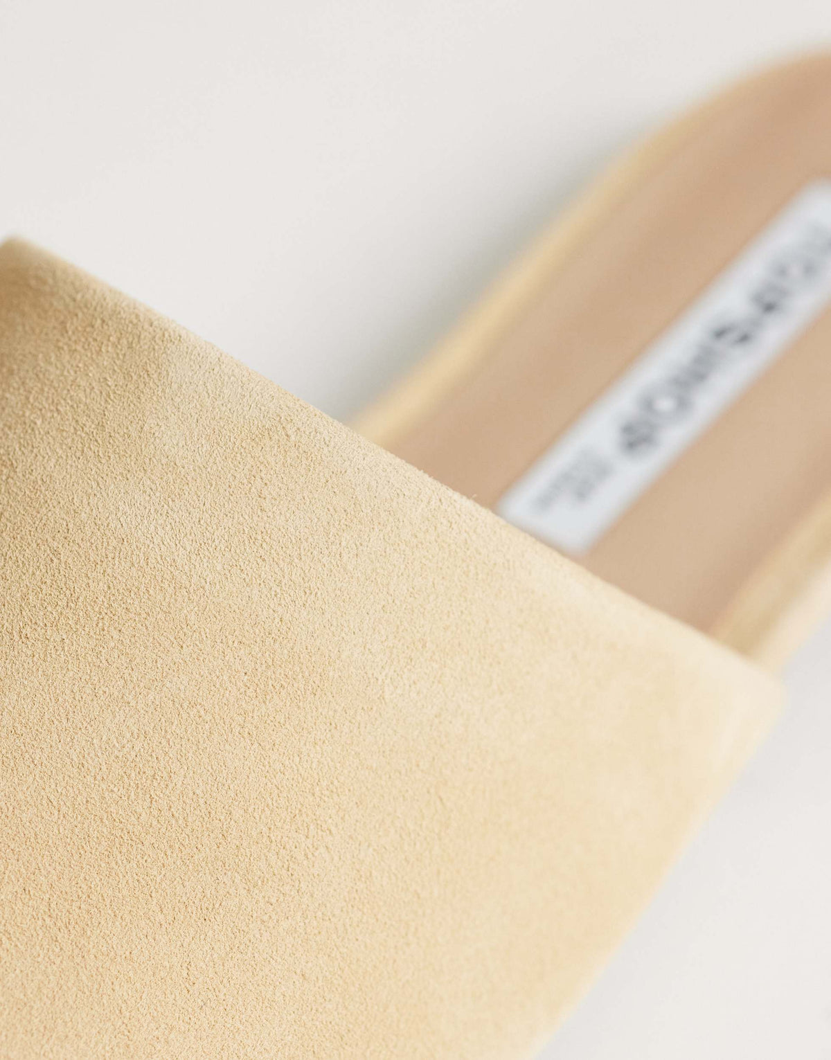 Topshop Cressida premium real suede square toe mule in camel
