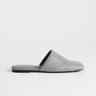 Topshop Cressida premium real leather square toe mule in grey