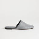 Topshop Cressida premium real leather square toe mule in grey