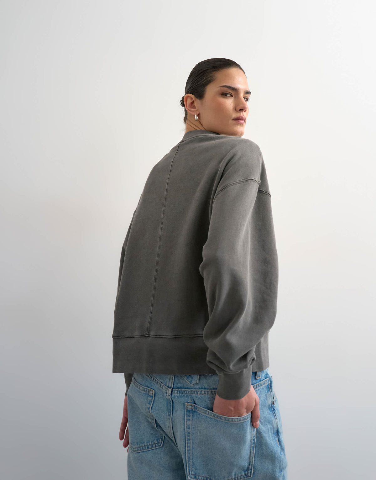 Topshop relaxed New York graphic sweatshirt