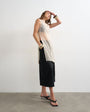 Topshop linen A line culotte  in black