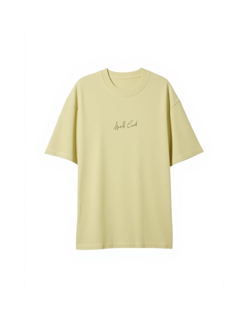 Topshop 'Amalfi' embroidered graphic oversized tee in lime green