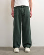 Topman rigid baggy jean in green
