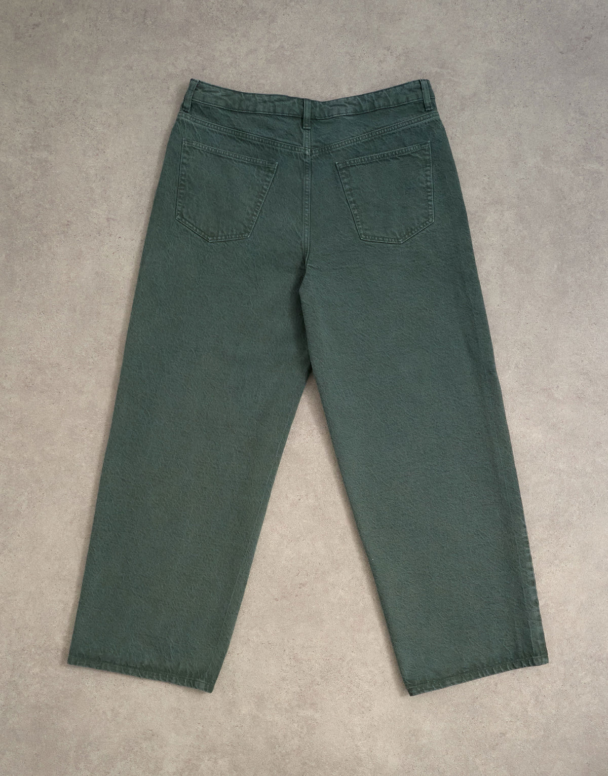Topman rigid baggy jean in green