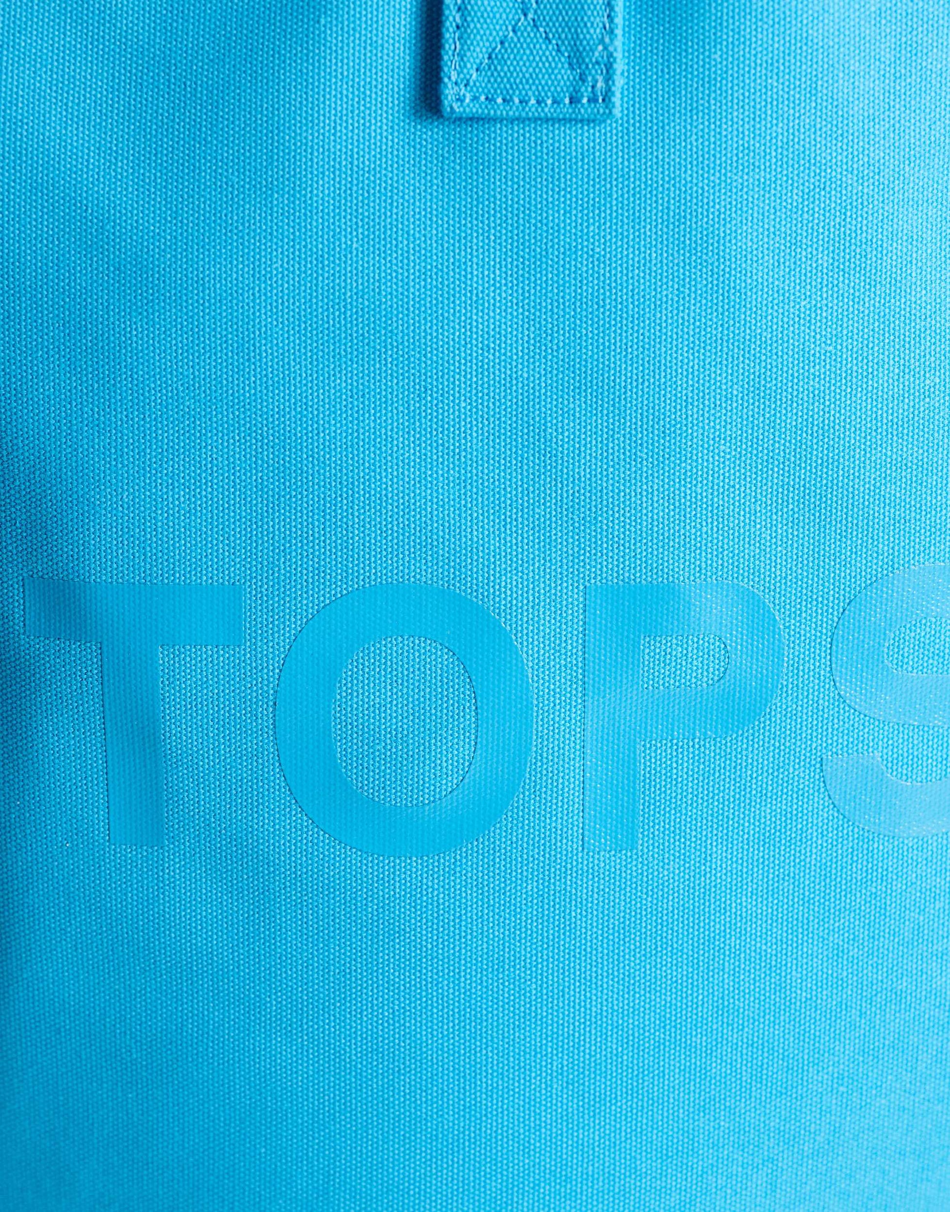 Topshop large canvas tote bag in turquoise 