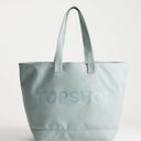 Topshop large canvas tote bag in grey