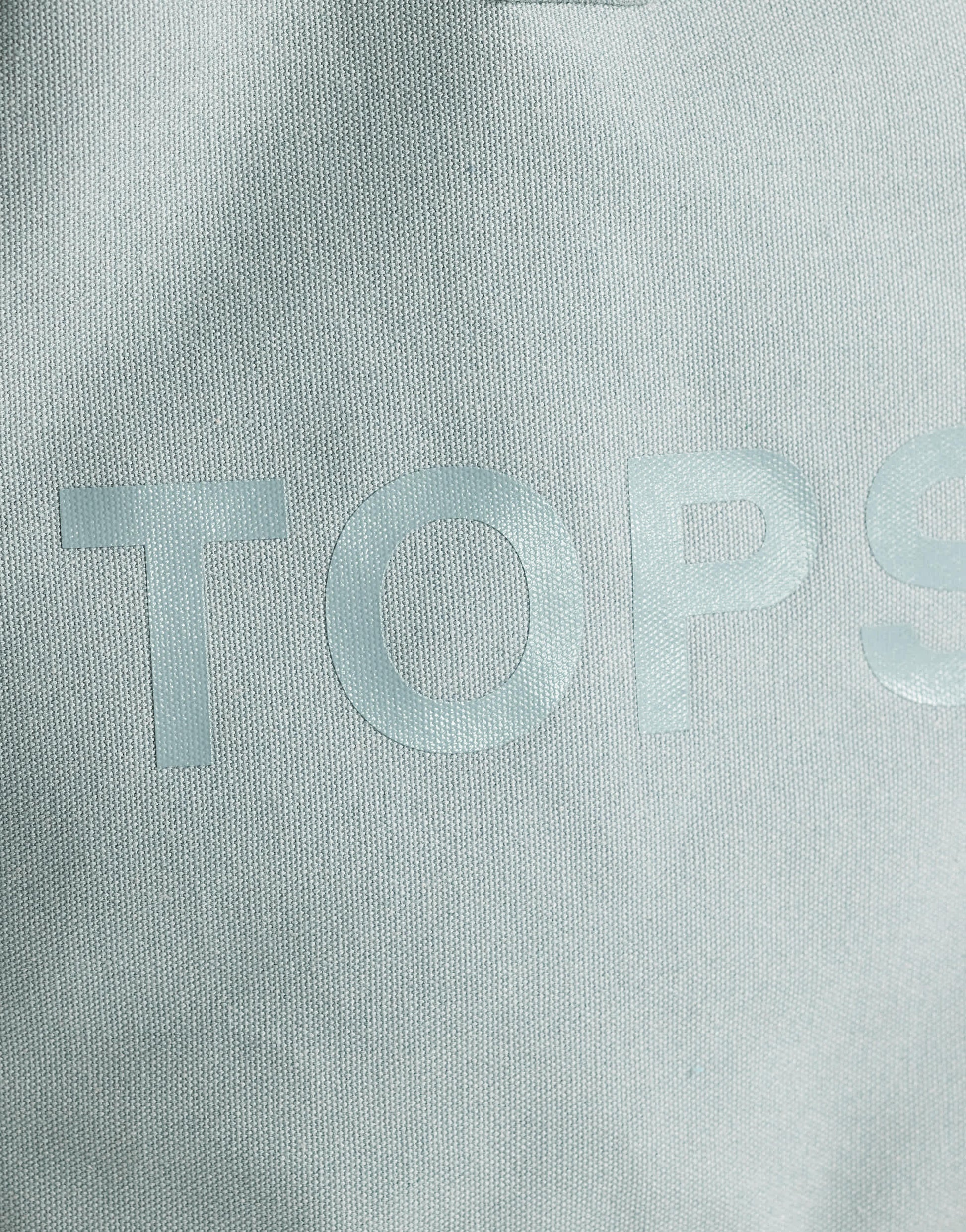 Topshop large canvas tote bag in grey