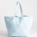 Topshop large canvas tote bag in cornflour blue