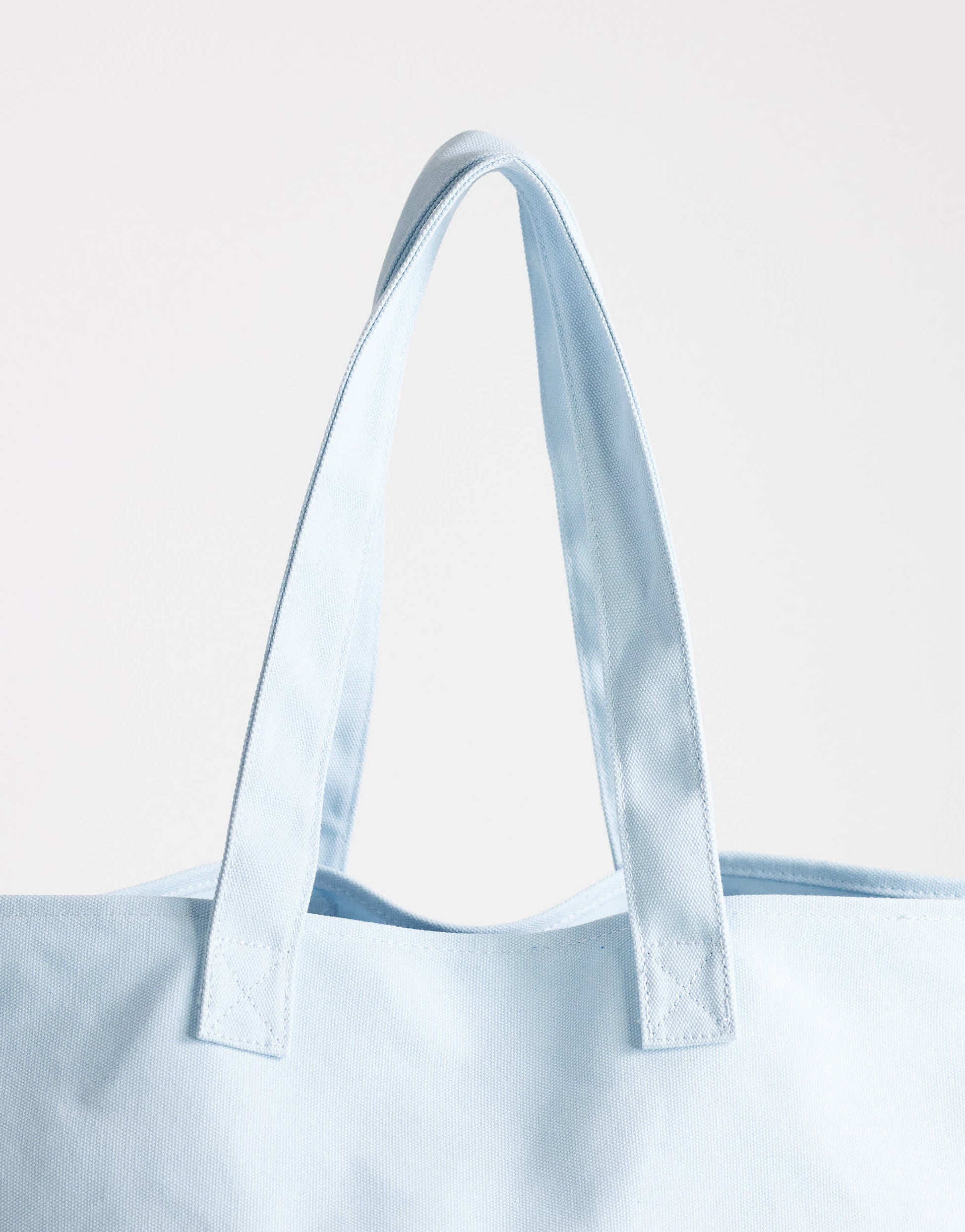 Topshop large canvas tote bag in cornflour blue