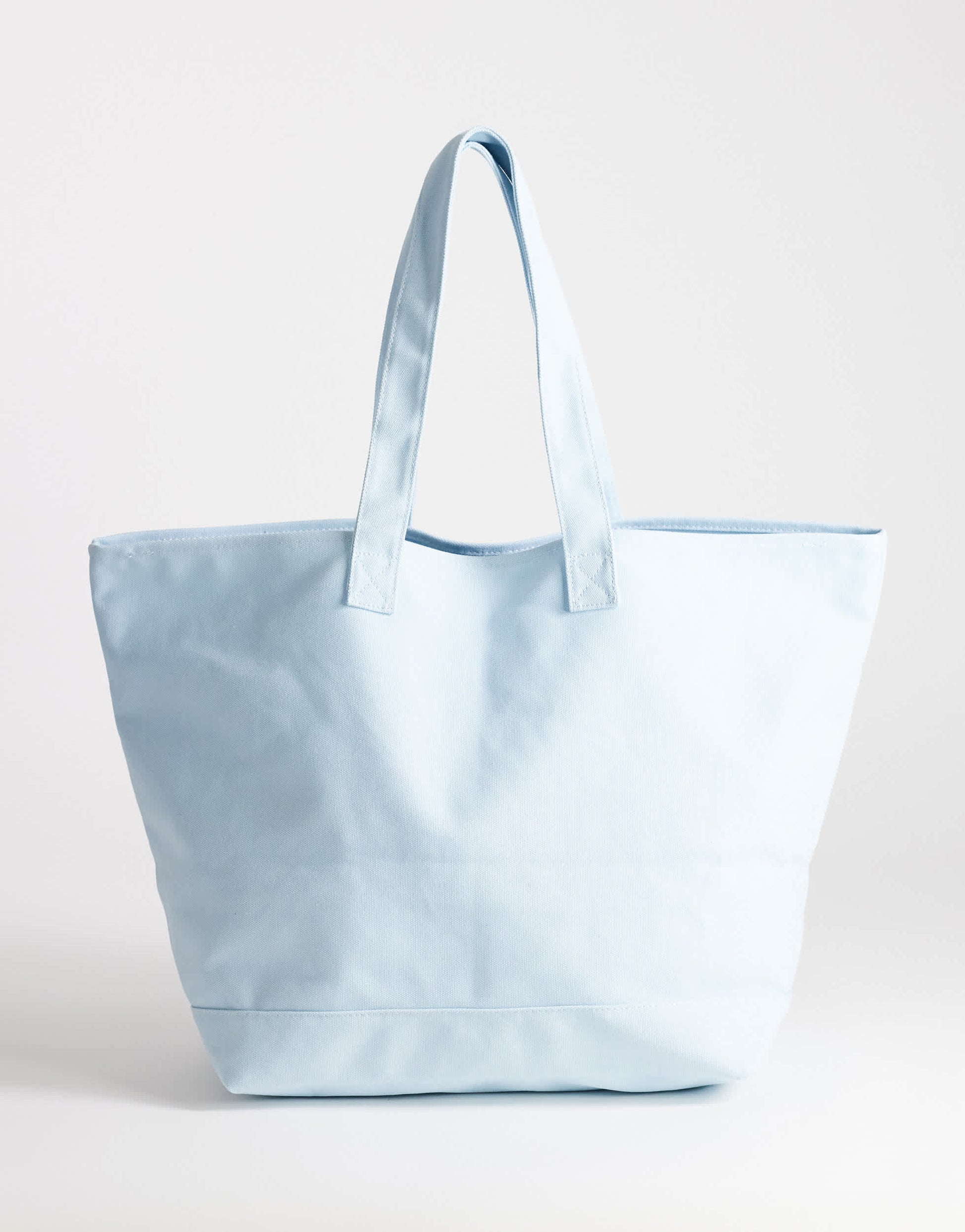 Topshop large canvas tote bag in cornflour blue