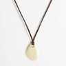 Topshop Leila cord necklace with pendant in gold and brown
