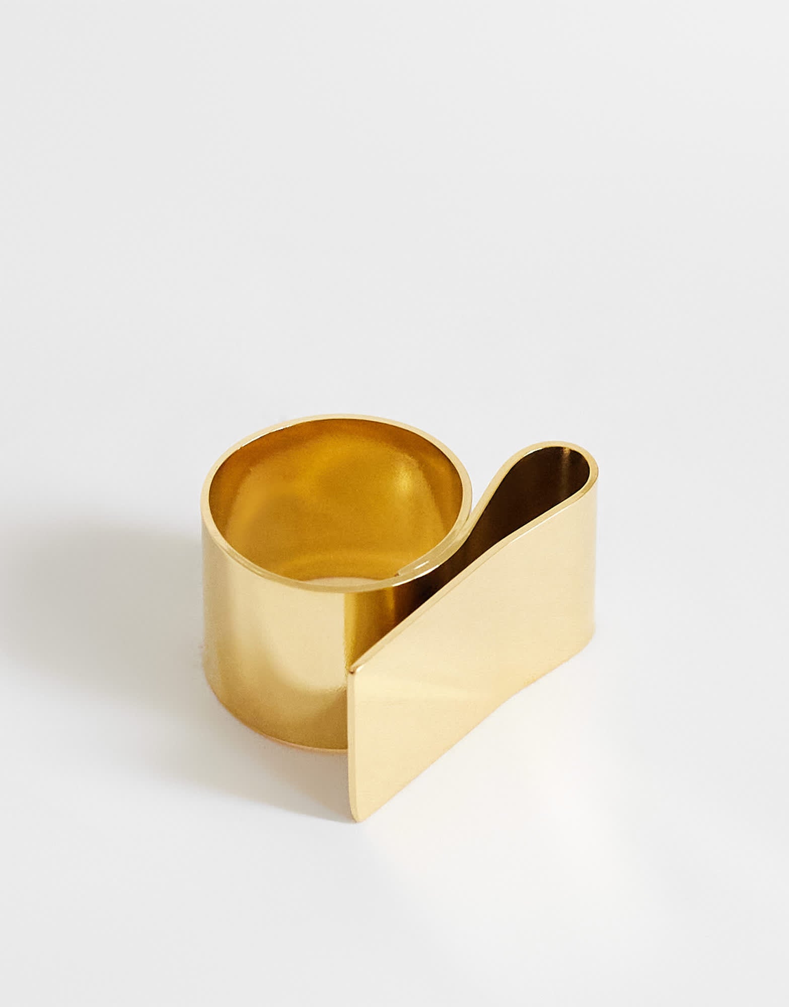 Topshop Rowan waterproof ring in stainless gold