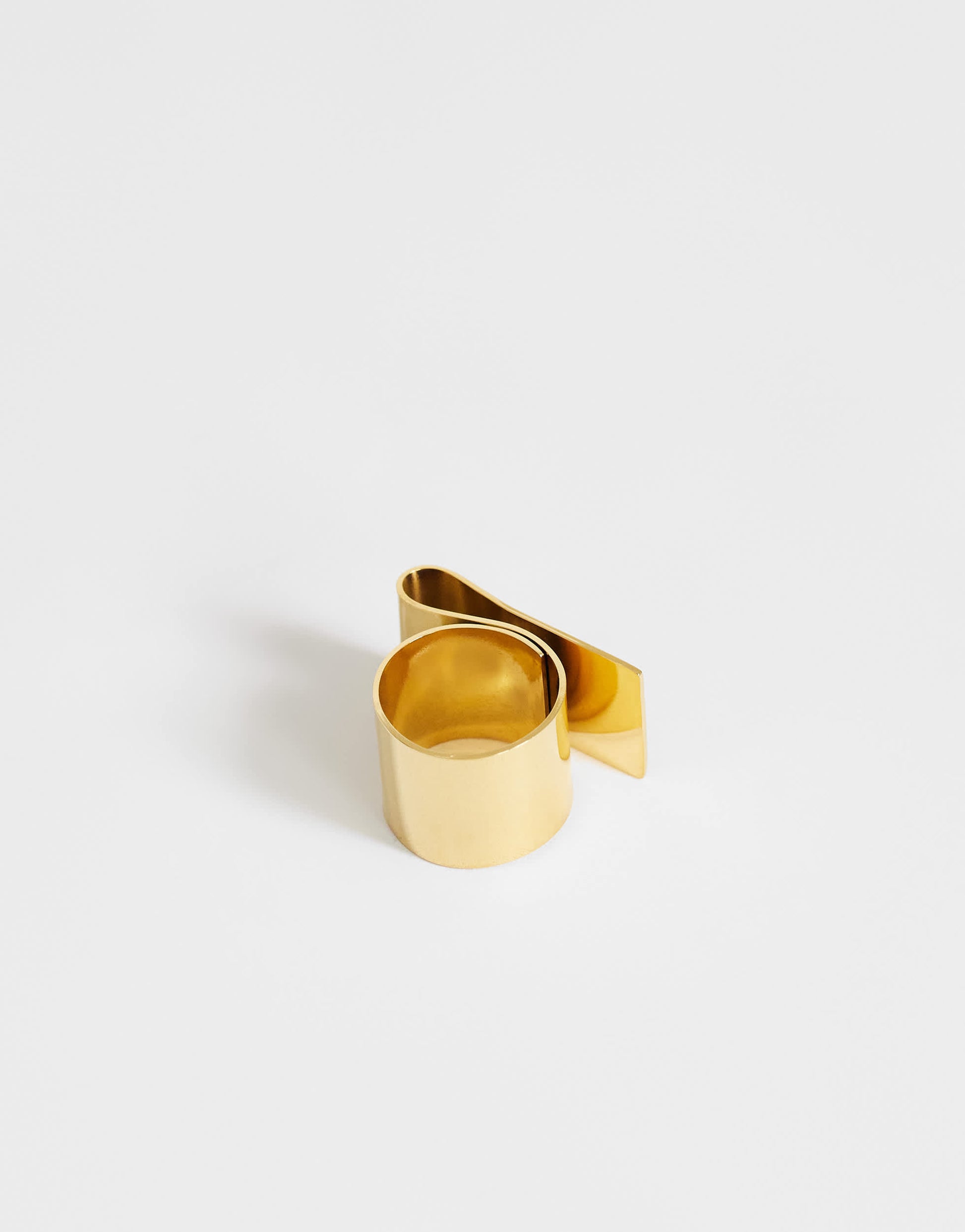Topshop Rowan waterproof ring in stainless gold