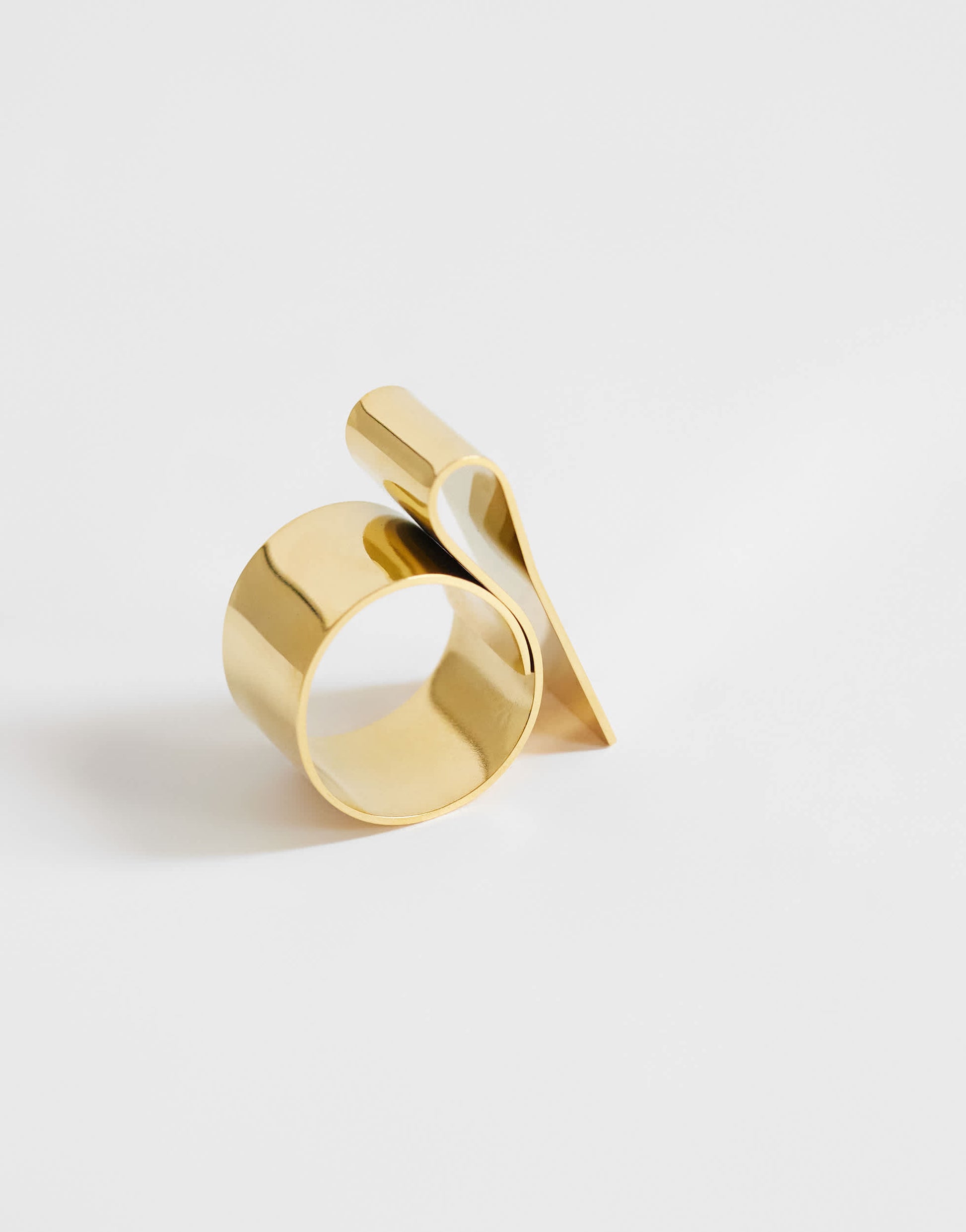 Topshop Rowan waterproof ring in stainless gold