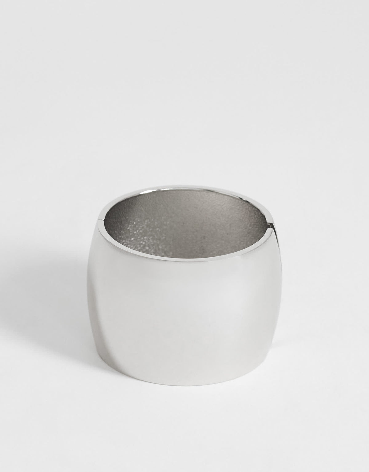Topshop Farah oversized bangle in silver tone