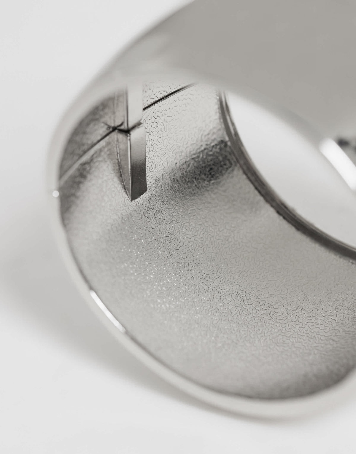Topshop Farah oversized bangle in silver tone
