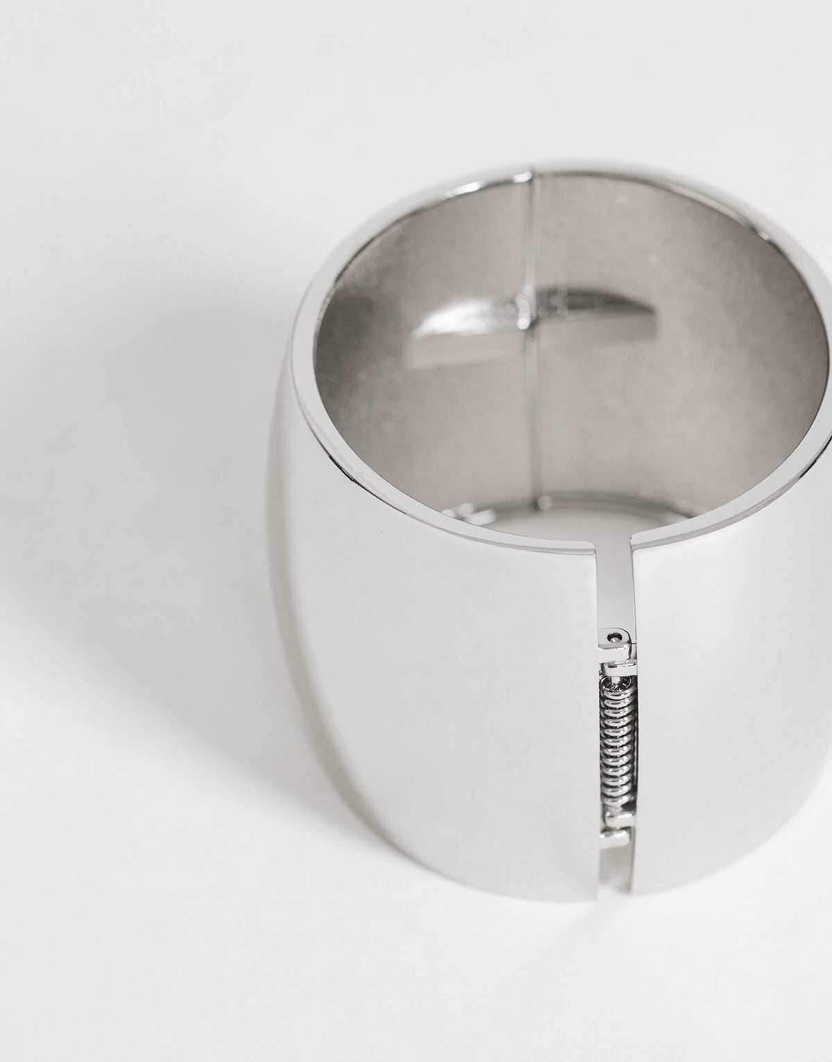 Topshop Farah oversized bangle in silver tone
