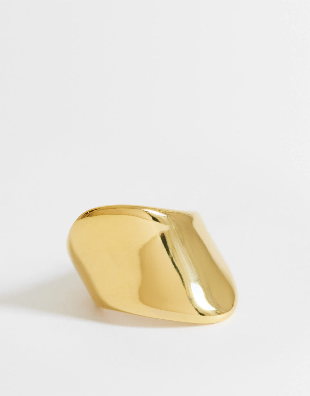 Bague asymétrique imperméable Topshop Remi en or inoxydable