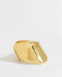 Topshop Remi waterproof asymmetric ring in stainless gold