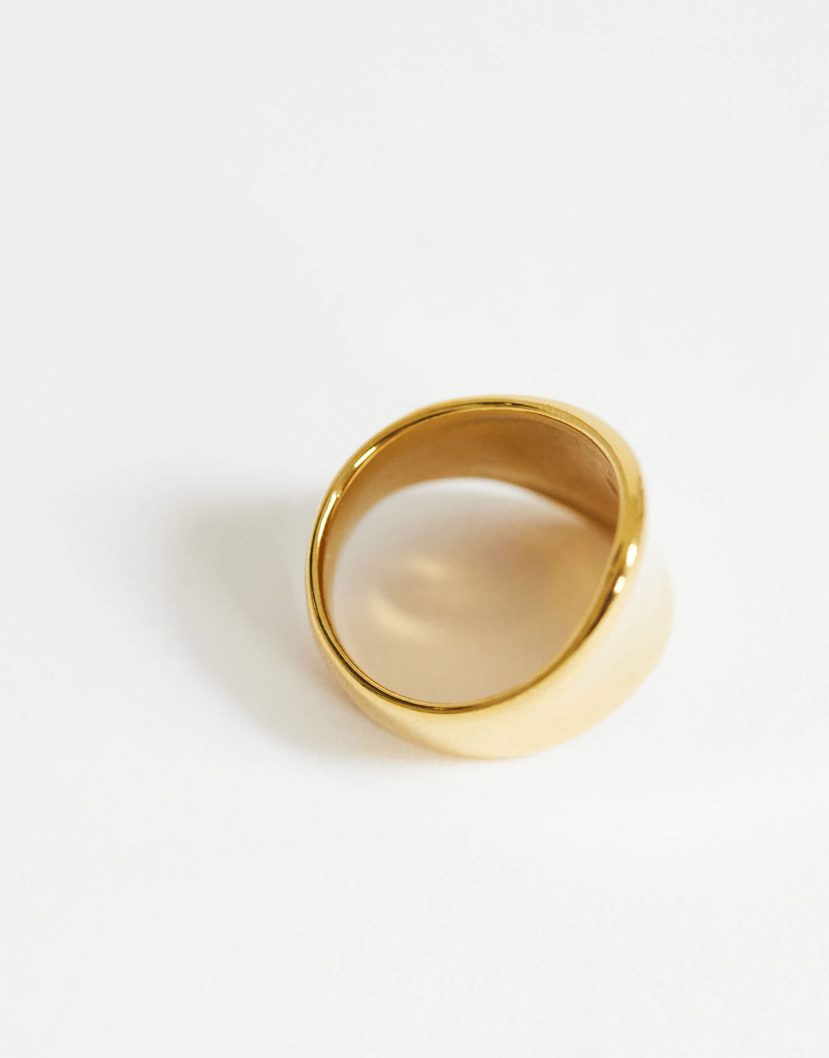 Topshop Remi waterproof asymmetric ring in stainless gold